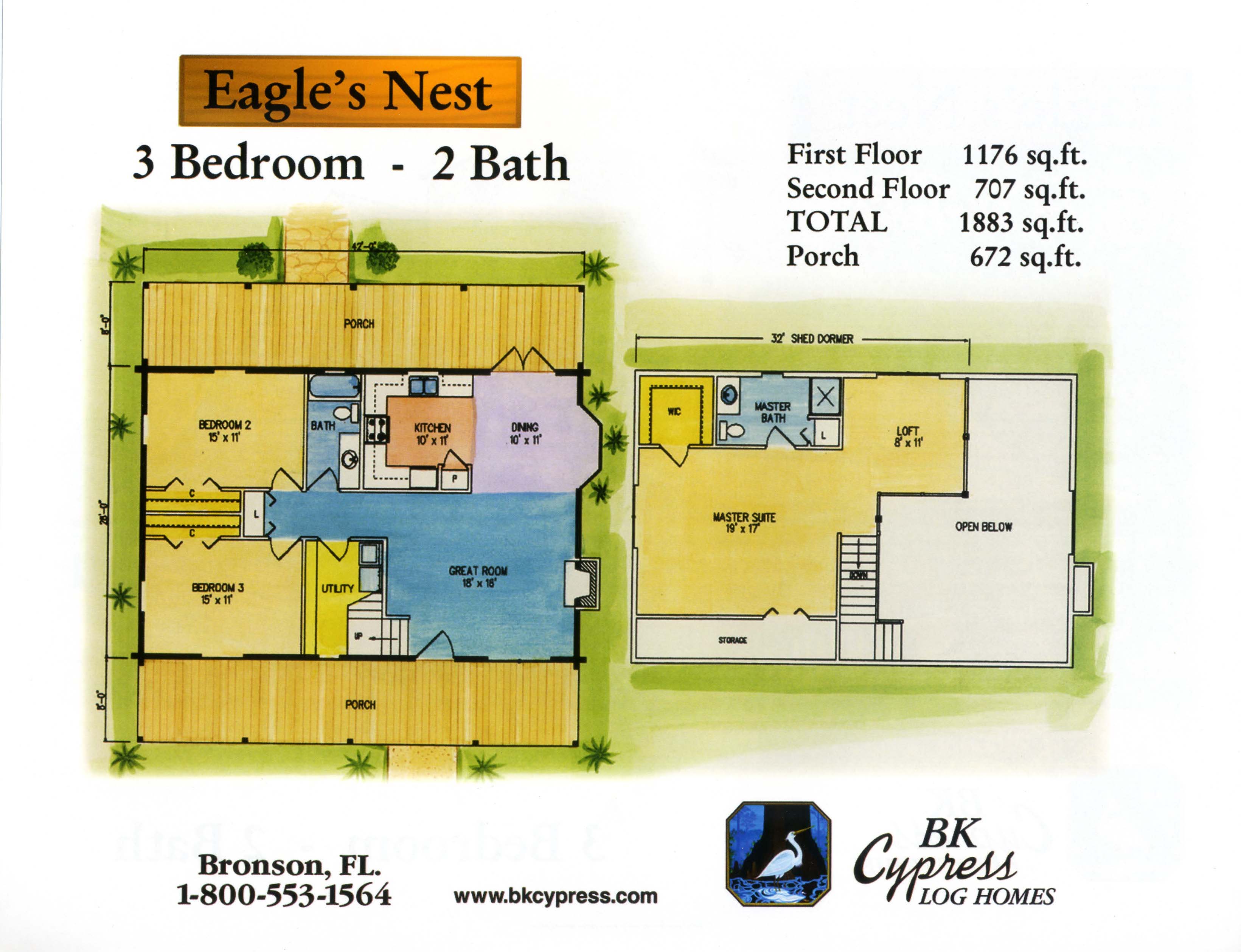 Eagle’s Nest BK Cypress Log Homes